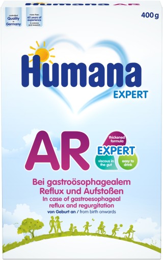 HUMANA AR MILK ANTI-капельное 400 г x5 - С РОЖДЕНИЯ