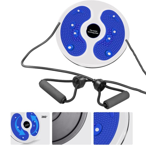 TWISTER OBROTOWY Z LINKAMI MASAŻER 28CM NIEBIESKI