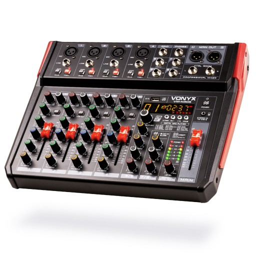 Mikser audio 8-kanałów REC BT/DSP/USB Vonyx
