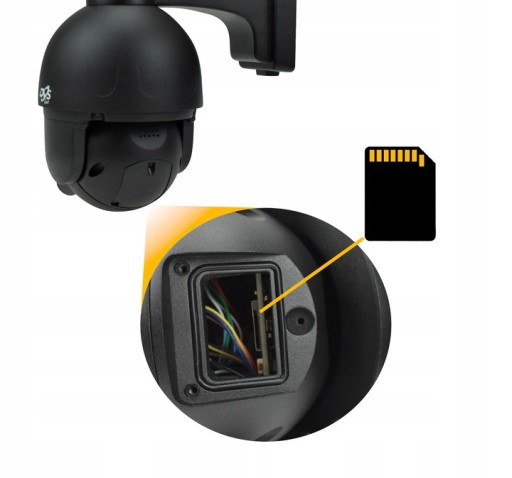 KAMERA OBROTOWA WiFi IP 5Mpx PTZ ZEWNĘTRZNA BLACK