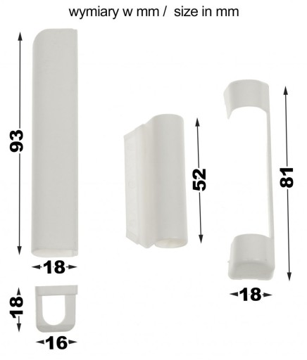 Maco Calsings for PVC Windows петки серого антрацита