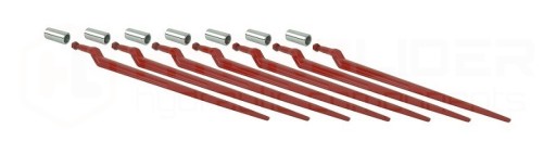 BELKA GÓRNA I DOLNA KROKODYLA 1210mm + ZĘBY I TULEJE 680mm 880mm EURORAMKA