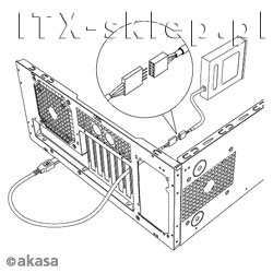 USB-кабель внутренний-внешний 40см Akasa EXUSBIE