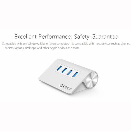 ORICO M3H4-V1 из алюминиевого сплава, 4 порта USB 3.0, концентратор