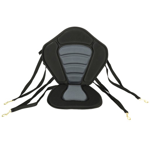 СИДЕНЬЕ ДЛЯ КАЯКА СО СПИНКОЙ ДЛЯ SUP BOARD, МЯГКОЕ, ЛЕГКОЕ, ЧЕРНОЕ