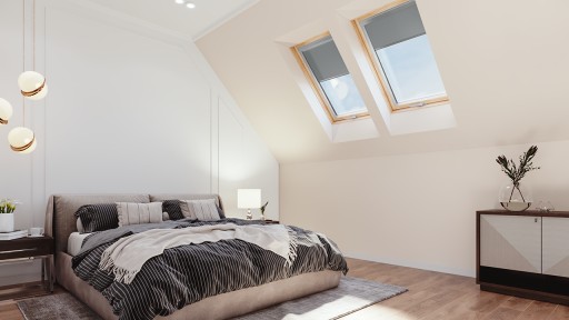 RoofLITE+ TRIO PINE 78x118 мансардное окно с тройным остеклением
