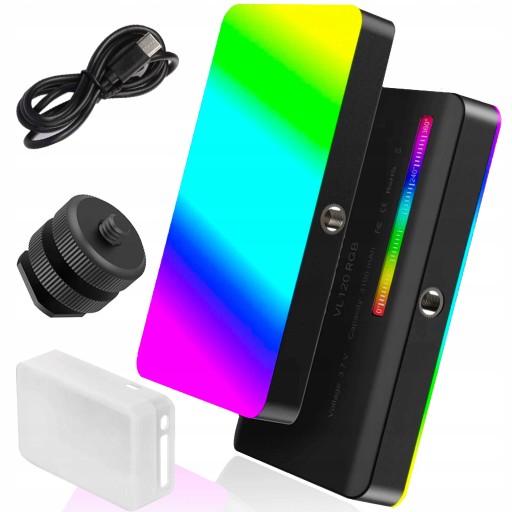 Профессиональная светодиодная студийная лампа, светодиодное освещение RGB, АККУМУЛЯТОР 3100 мАч
