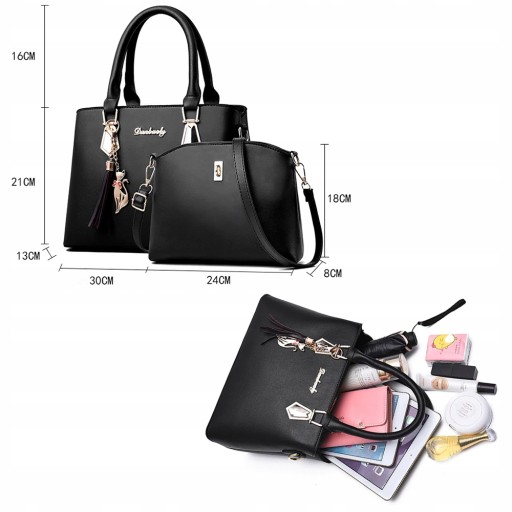 Синяя женская сумочка НАБОР 2в1 CLASSIC BAG-брелок на плечо