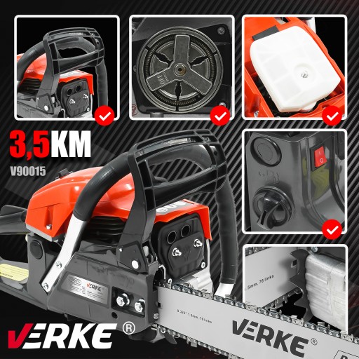 БЕНЗИНОВАЯ ЦЕПНАЯ ПИЛА 3,5 Л.С. ДЛЯ ДЕРЕВА МОЩНАЯ + МАСЛО STIHL