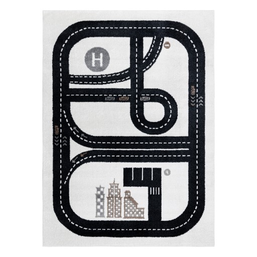 ДЕТСКИЙ КОВЕР FUN 120x170 см STREETS кремовый #O297