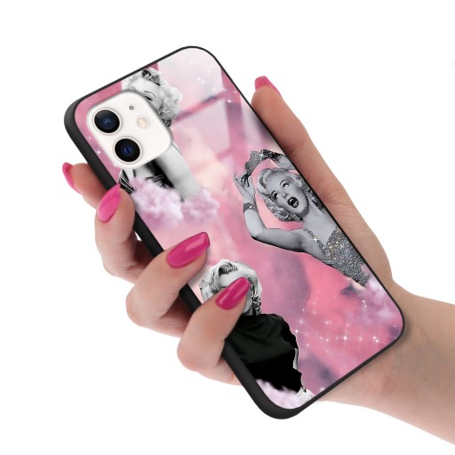 Чехол Стеклянный чехол для IPHONE 12 Feminine Girl Designs