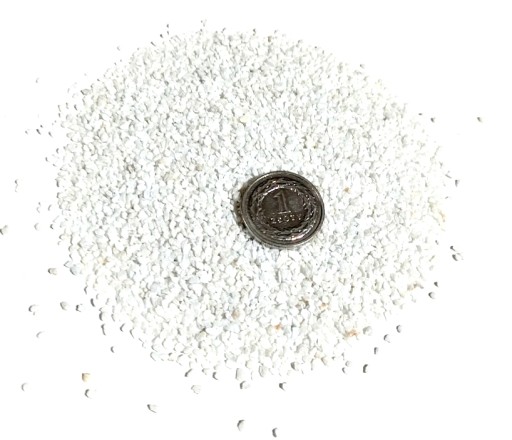 NAJCZYSTSZY BIAŁY PIASEK ŻWIREK GRECKI MARMUR THASSOS 0,5 - 2 mm 20 KG