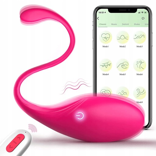СТИМУЛИРУЮЩИЙ ВИБРАТОР ЯЙЦА, УПРАВЛЯЕМЫЙ ПРИЛОЖЕНИЕМ BLUETOOTH И ДИСТАНЦИОННЫМ УПРАВЛЕНИЕМ ДЛЯ ПАР