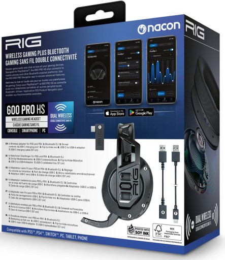 Nacon Rig PS5 PS5 ПК переключатель Android беспроводные наушники Rig600prohs