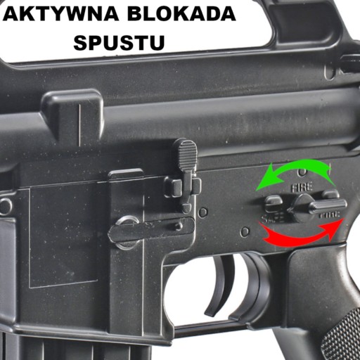 KARABIN NA KULKI M4A1 AMERYKAŃSKI REPLIKA ASG SNAJPERKA CIĘŻKA + LATARKA