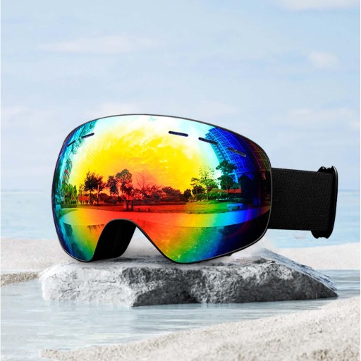 Gogle narciarskie Wiatroszczelne, przeciwmgielne, męskie, damskie, okulary przeciwsłoneczne, okulary snowboardowe w stylu B