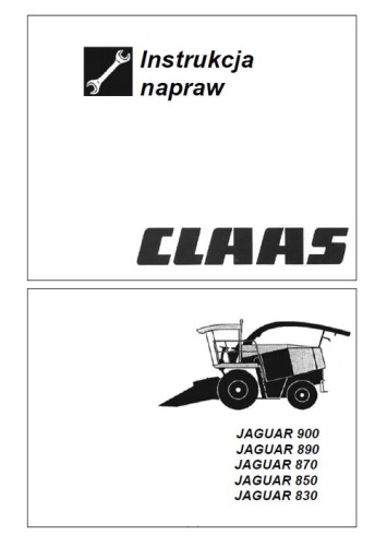 Claas Jaguar 830, 850, 870, 890, 900 - инструкция по ремонту PL