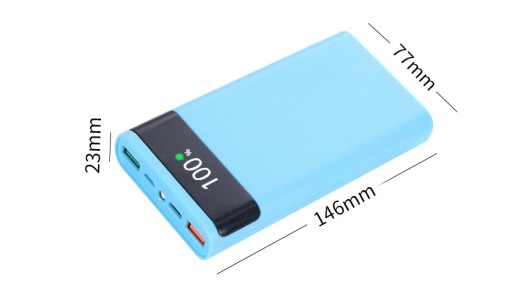 КОРПУС ДЛЯ POWER BANK CELL 6x 18650 QC QuickCHARGE QC 22,5 Вт USB-C + 2 USB