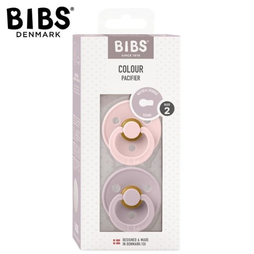 Соска-пустышка BIBS SOOTHING 6+ HEVEA RUBBER, 2 шт.
