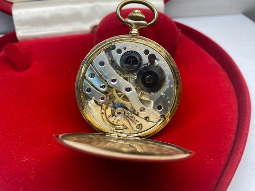 ZŁOTY ZEGAREK VINTAGE KIESZONKOWY NIGA KRAKÓW