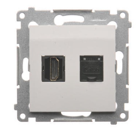 SIMON 54 HDMI + компьютерная розетка DGHRJ45.01/11