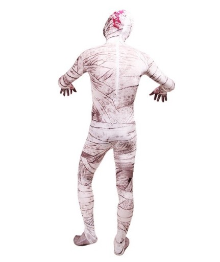ВЫДАЮЩЕЕ ПЛАТЬЕ МУМИИ-ЗОМБИ-ФАНТОМА НА ХЭЛЛОУИН, КОСТЮМ 182/188, 2XL/3XL