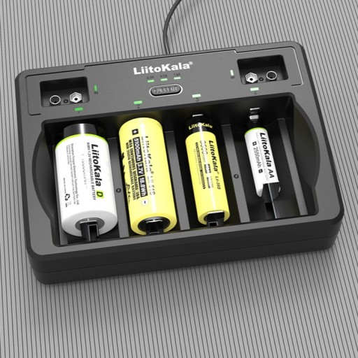 Uniwersalna Ładowarka LiitoKala Lii-D4 Li-ion 18650 AA AAA z adapterem EU