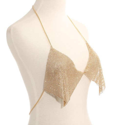 bikibi bra body Chain Necklace Gold
