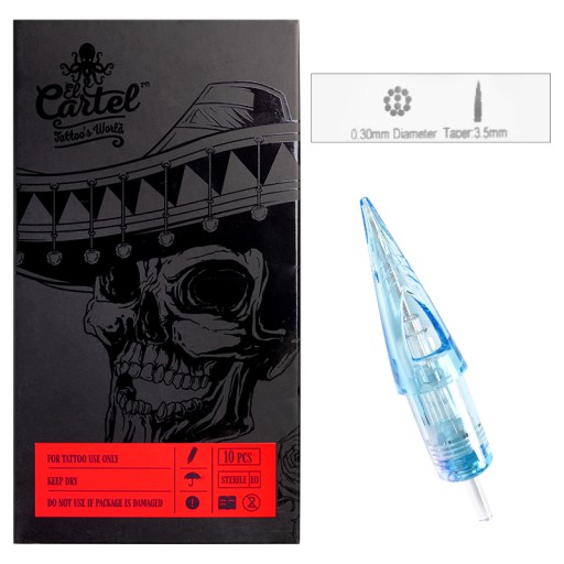 Cartridge do tatuażu El Cartel 0.30mm 11RS Shader
