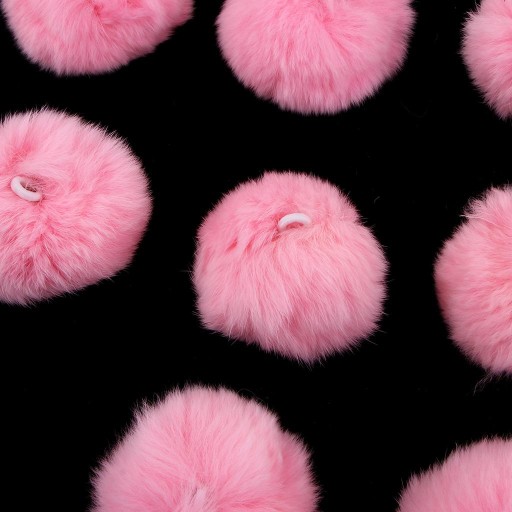 10 брелок с кисточкой из мягкого искусственного меха, брелок для сумки, подвески, розовый