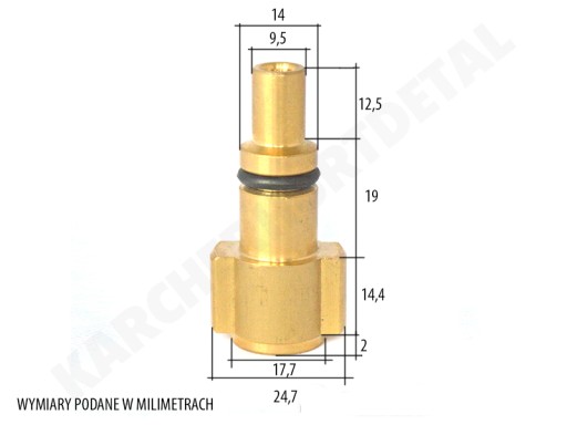 ШТЫКОВЫЙ ПЕРЕХОД К РАЗЪЕМУ LAVOR PARKSIDE