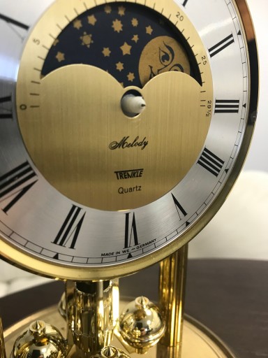 Каминные часы TRENKLE с вращающимся маятником СДЕЛАНО В ГЕРМАНИИ MELODY QUARTZ