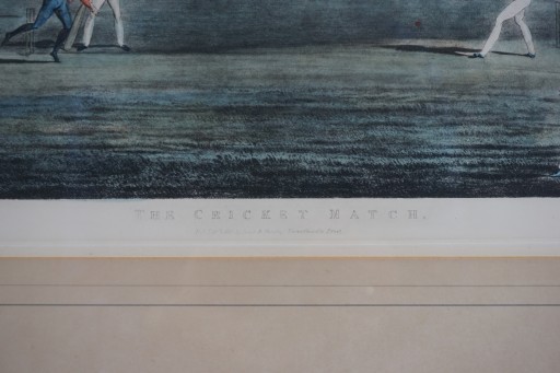 Grafika litografia James Pollard krykiet 1834
