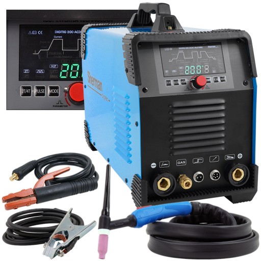 Аппарат для сварки алюминия TIG AC DC Sherman 200 Pulse