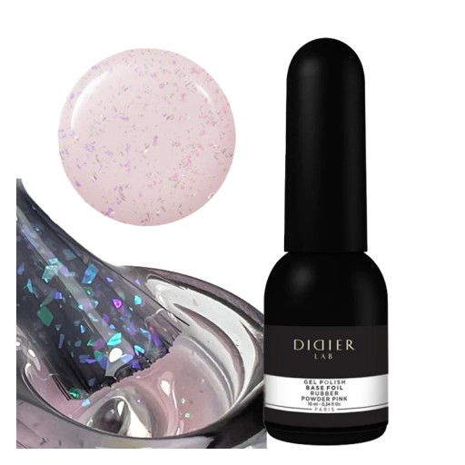 Baza Kauczukowa Didier drobinki Powder Pink 10ml