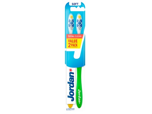 2 ручные зубные щетки Jordan Total Clean Soft