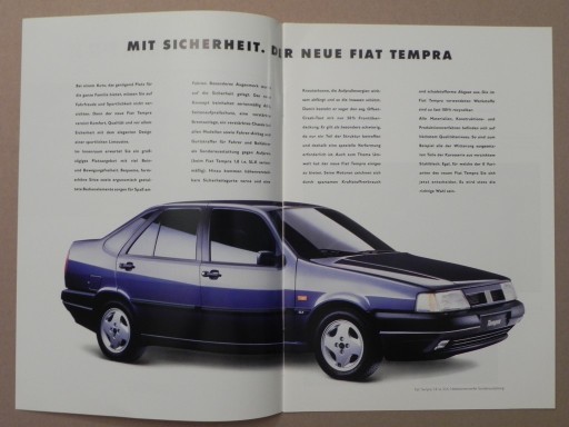 Проспект - FIAT TEMPRA - 1993 г.