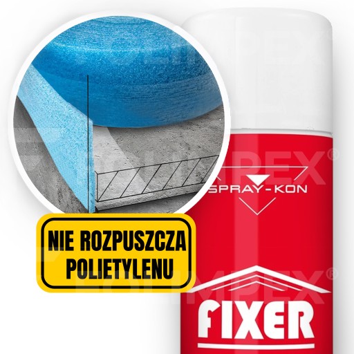 GLUE Spray-Kon Fixer Expansion Foam 500мл высокая адгезия, прочная