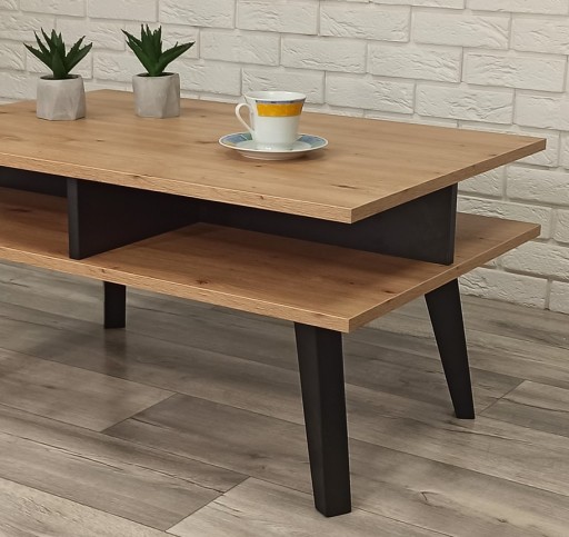 СОВРЕМЕННЫЙ ЖУРНАЛЬНЫЙ СТОЛИК ZIMBA LOFT ДУБ