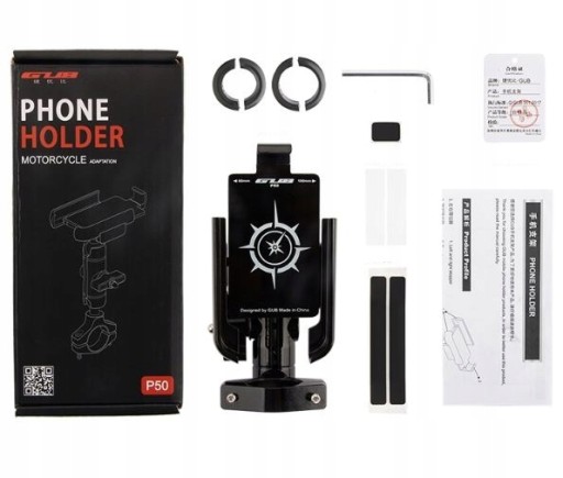 Motocyklowy Rowerowy uchwyt na telefon GUB P50
