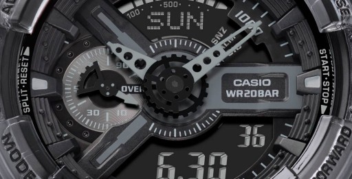 Спортивные мужские часы на ремешке Casio G-Shock GA-110SKE + ГРАВИРОВКА