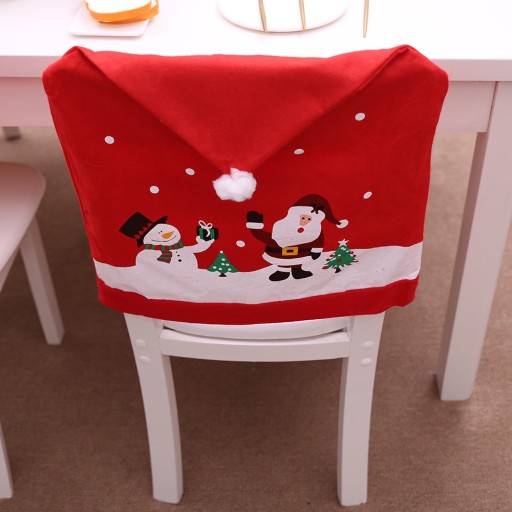 Рождественские чехлы на стулья 6 штук CHAIR COVER