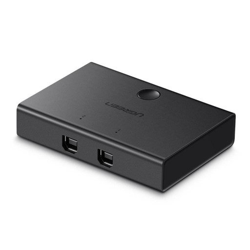 Переключатель KVM-переключатель USB 2x1 UGREEN 30345 USB 2.0 (черный)
