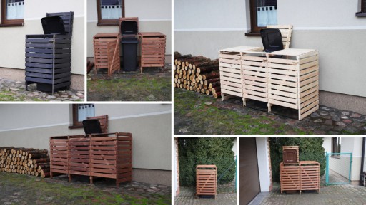 Двойная крышка для мусорного бака Крышка для мусорного бака с корпусом 2x240 л