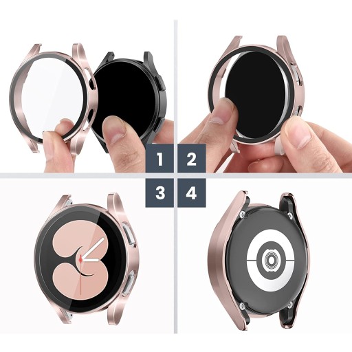 Корпус + 2IN1 стекло для Samsung Galaxy Watch 4 5 44 мм