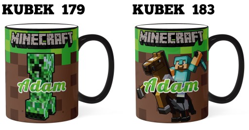 ВОЛШЕБНАЯ КРУЖКА 330 МЛ MINECRAFT РАЗНЫЕ ДИЗАЙНЫ + НАЗВАНИЕ