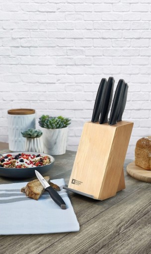 НАБОР RICHARDSON ИЗ 5 ОСТРЫХ КУХОННЫХ НОЖЕЙ + ТОЧИЛКА ОТ FISKARS