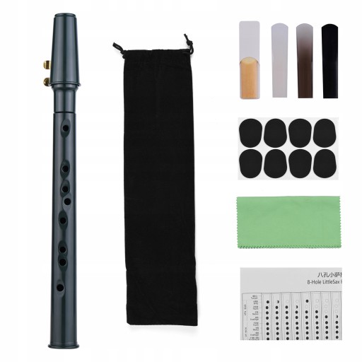 8-hole Mini Pocket Saxophone ABS with Alto Mouthpi
