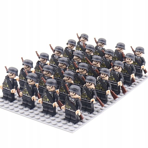 24 шт. Солдаты немецкой армии времен Второй мировой войны LEGO