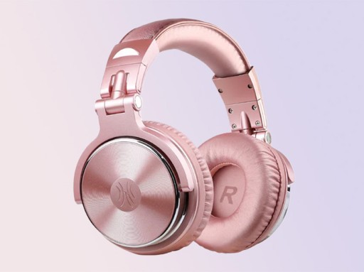 ПРОВОДНЫЕ НАКЛАДНЫЕ НАУШНИКИ ONEODIO PRO 10 РОЗОВОЕ ЗОЛОТО
